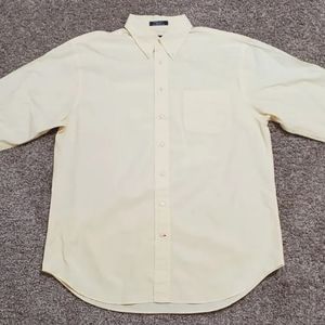 Men's Daniel Cremieux Collection Long Sleeve Button Front Shirt Size L Yellow